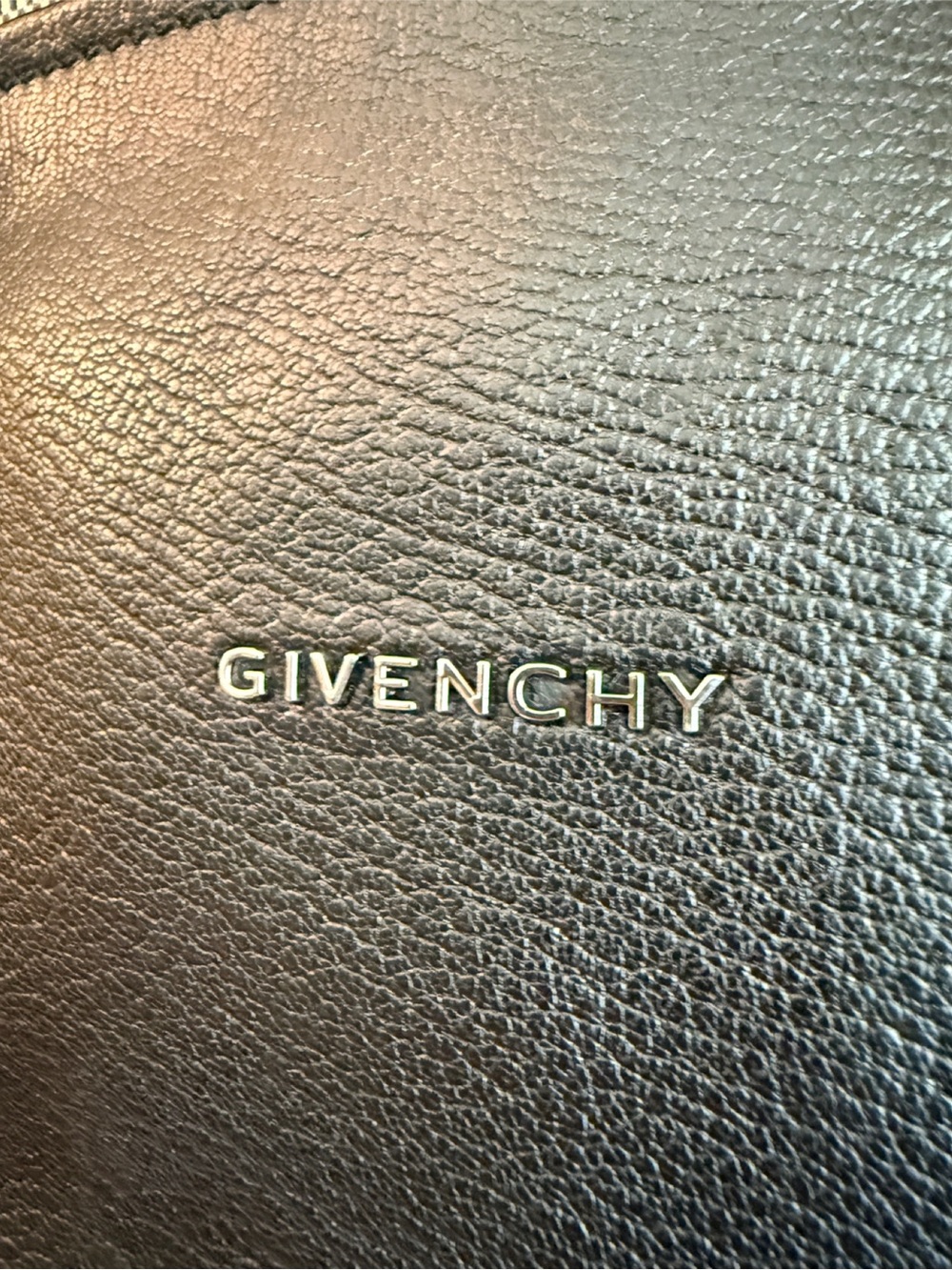 Givenchy Pandora Black Leather Goatskin Satchel with Silver Hardware - Picture 12 of 16
